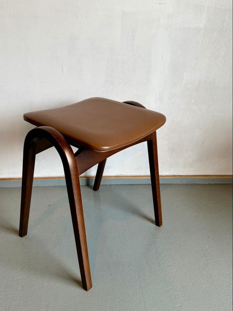 秋田木工 スタッキングスツール ブラウン
