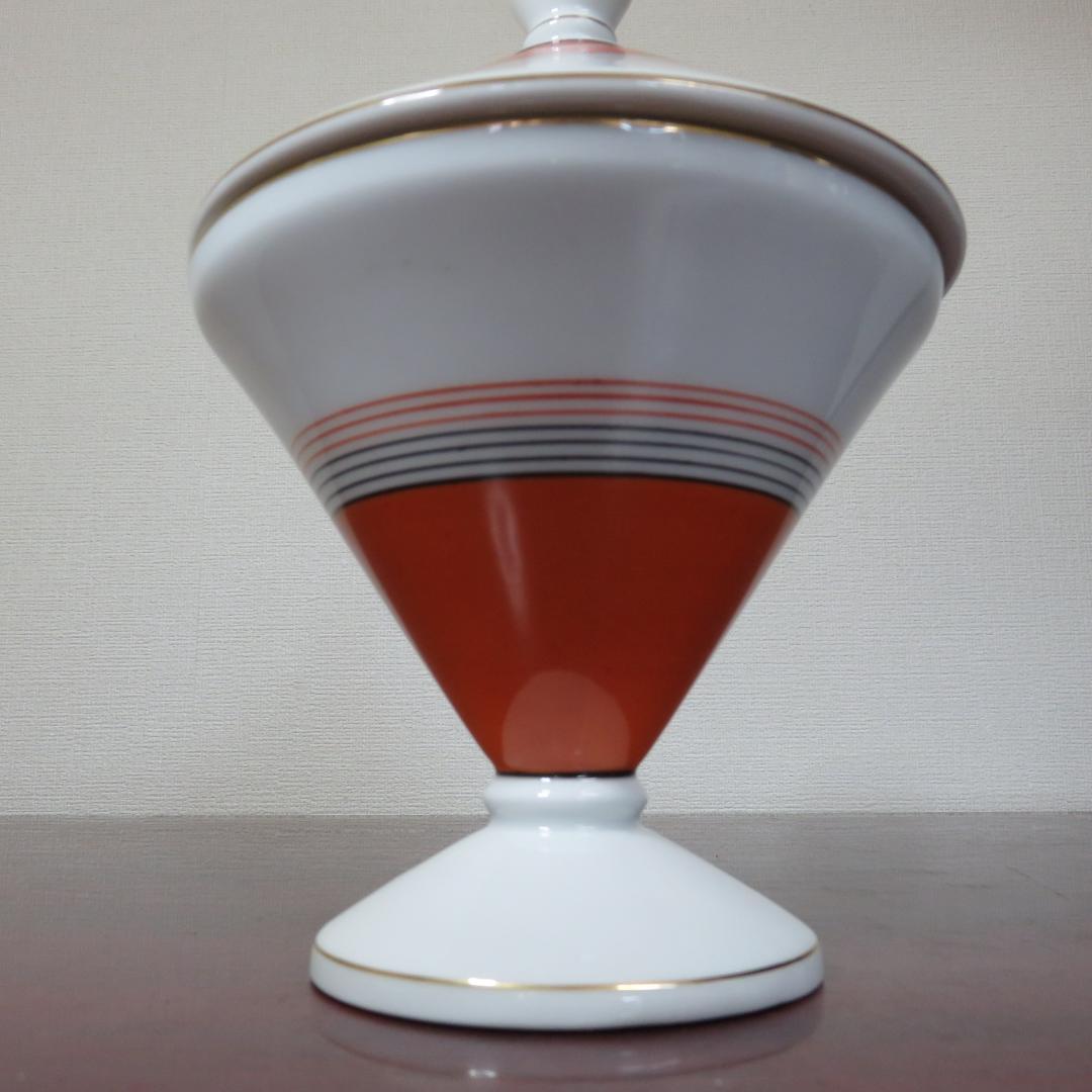 名古屋製陶所 大冠マーク NS シュクリエ 砂糖入れ 共箱 トング付き 欠け