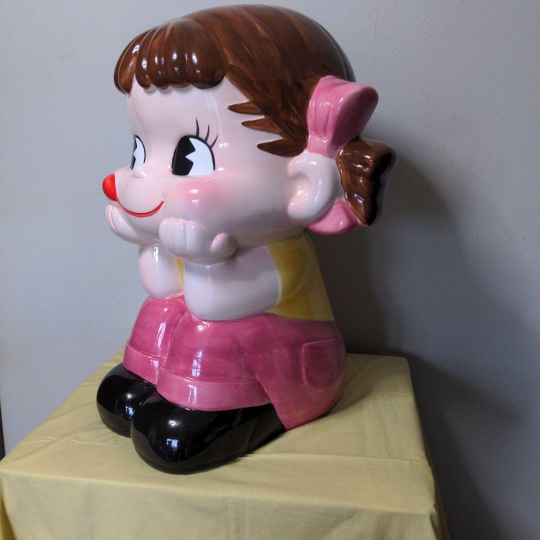 不二家　ジャンボペコちゃん人形　陶器製　非売品