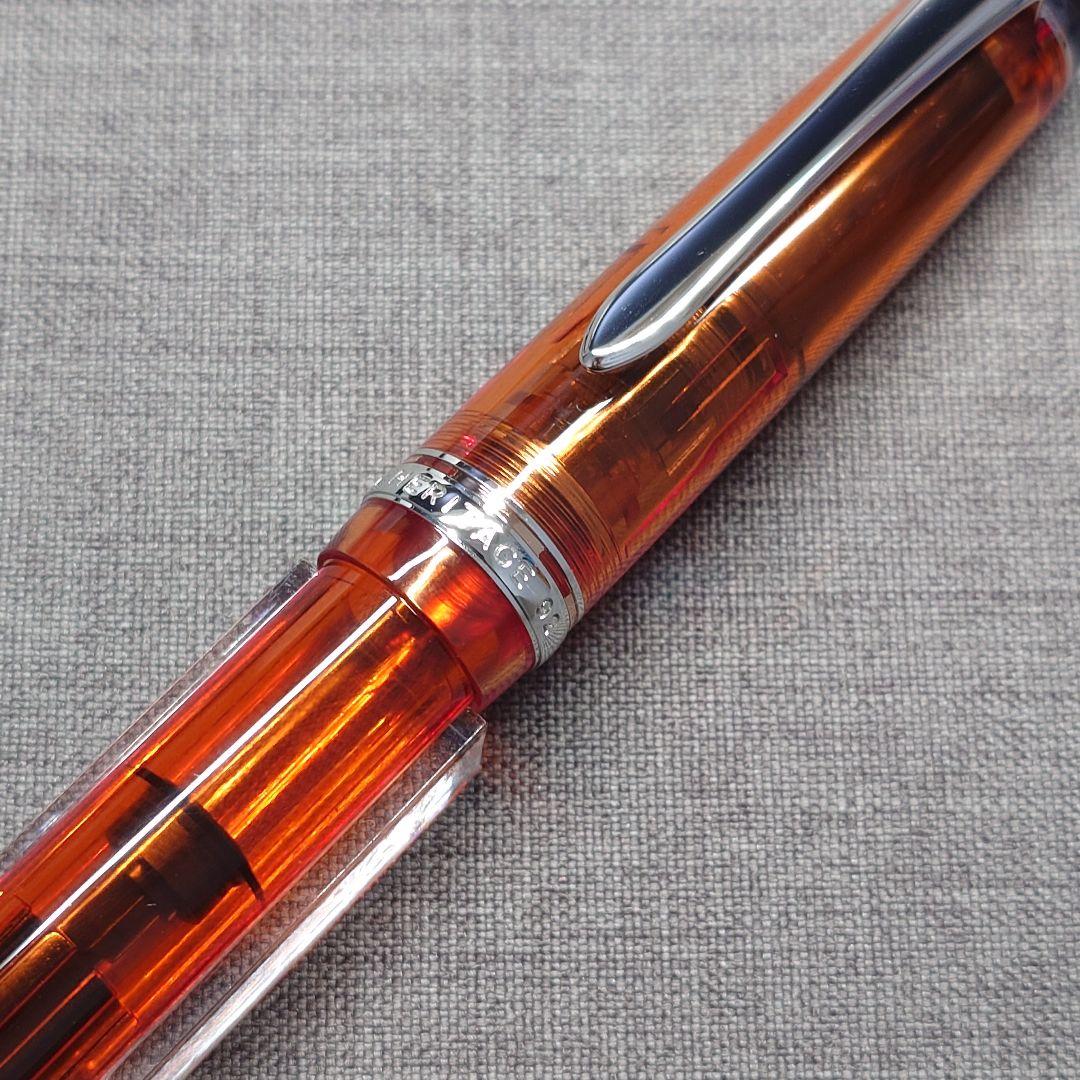 パイロット カスタムヘリテイジ92 透明オレンジ M