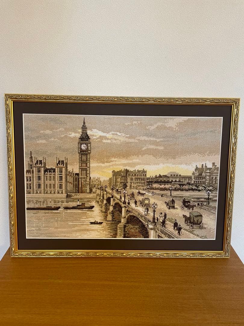 PANNA 刺繍　ウエストミンスターブリッジ　イギリス　完成品