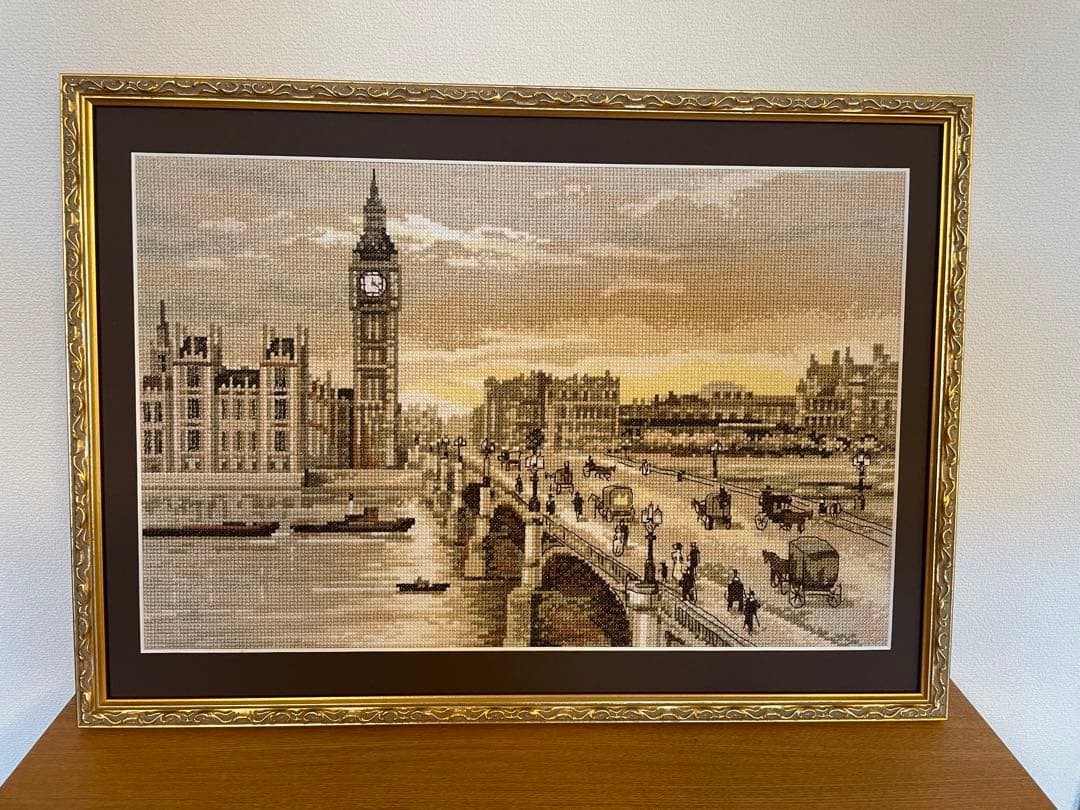 PANNA 刺繍　ウエストミンスターブリッジ　イギリス　完成品