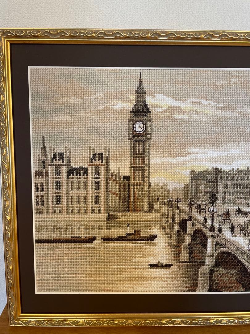 PANNA 刺繍　ウエストミンスターブリッジ　イギリス　完成品
