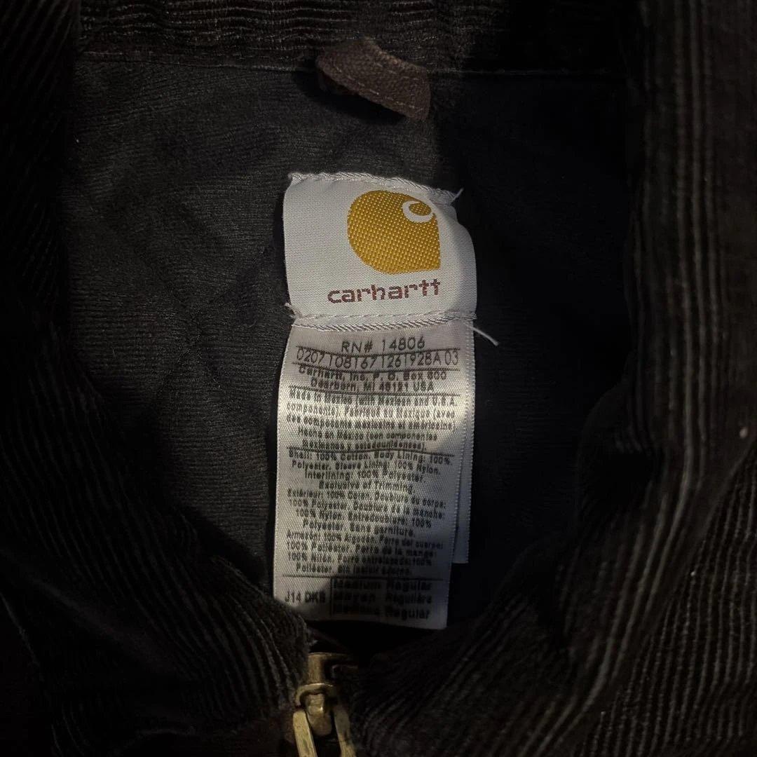 希少 Carhartt サンタフェジャケット ブラウン 企業ロゴ 00s