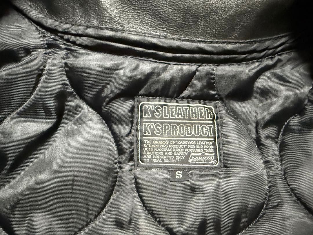 KADOYA カドヤ　レザージャケット　シングル　Sサイズ