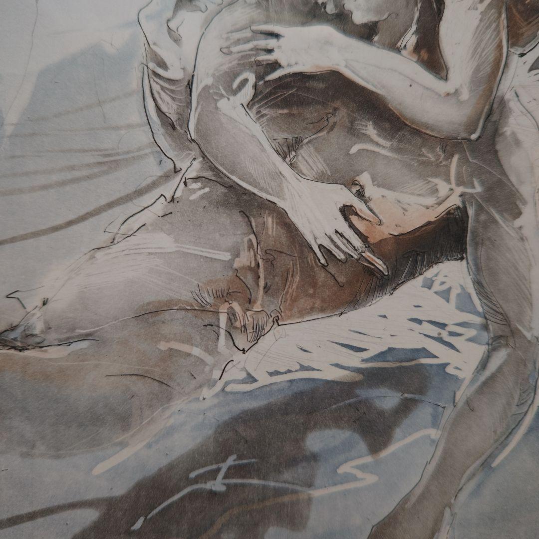 特価◯絵画　カラー銅版画　額装品