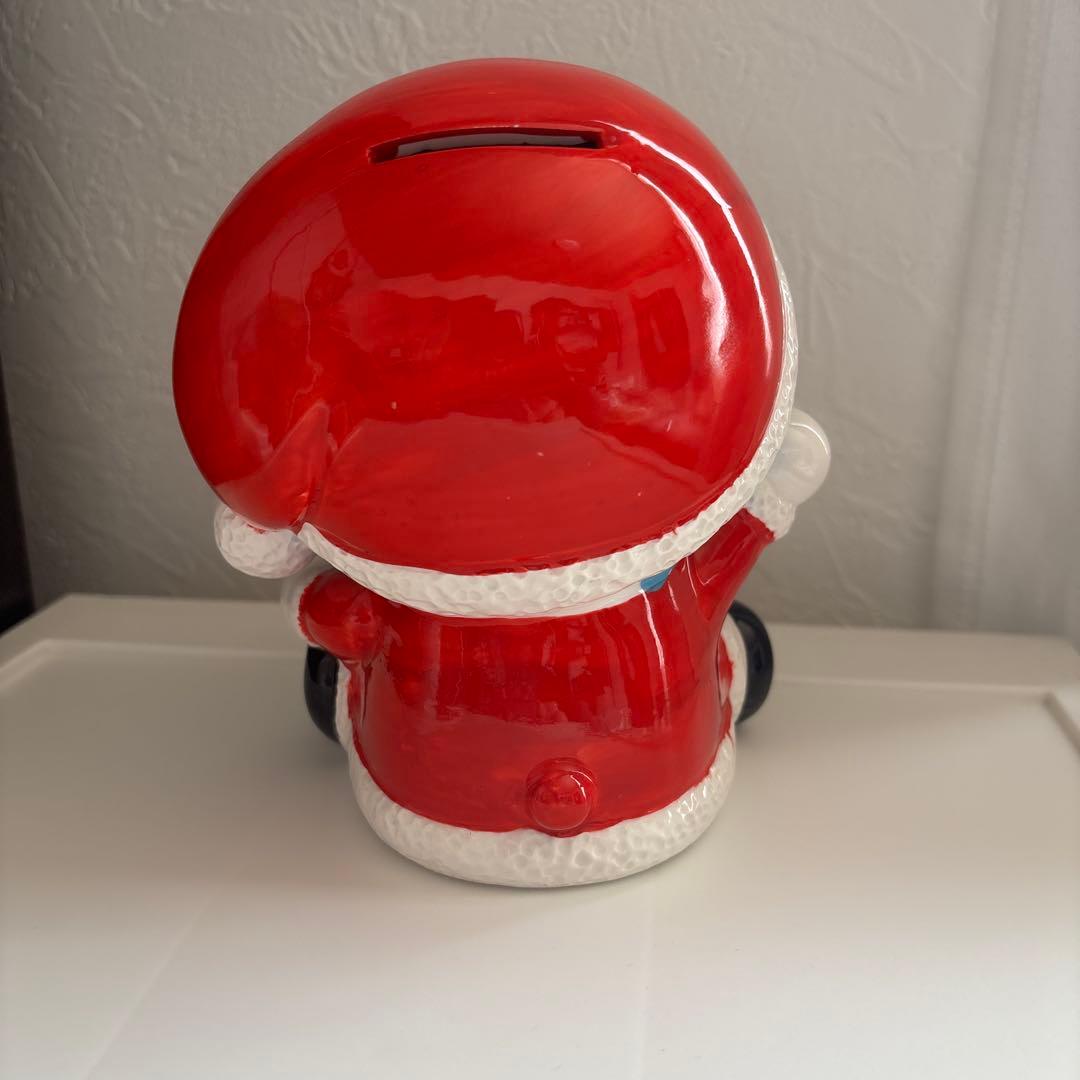 ドラえもん　サンタクロース　レトロ　陶器　貯金箱