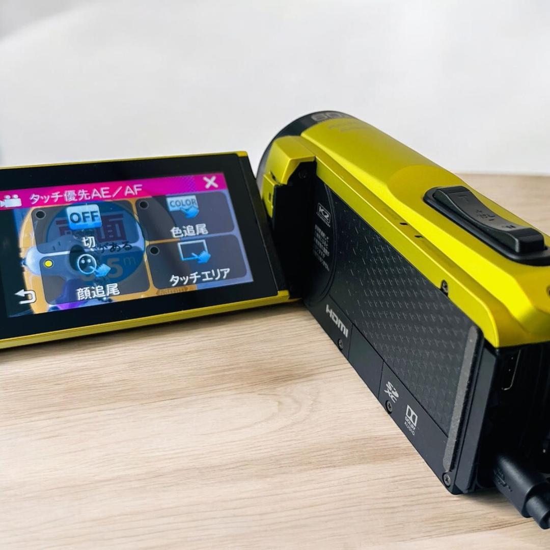 【側面固定不備】Victor JVC GZ-R480-Y イエロー