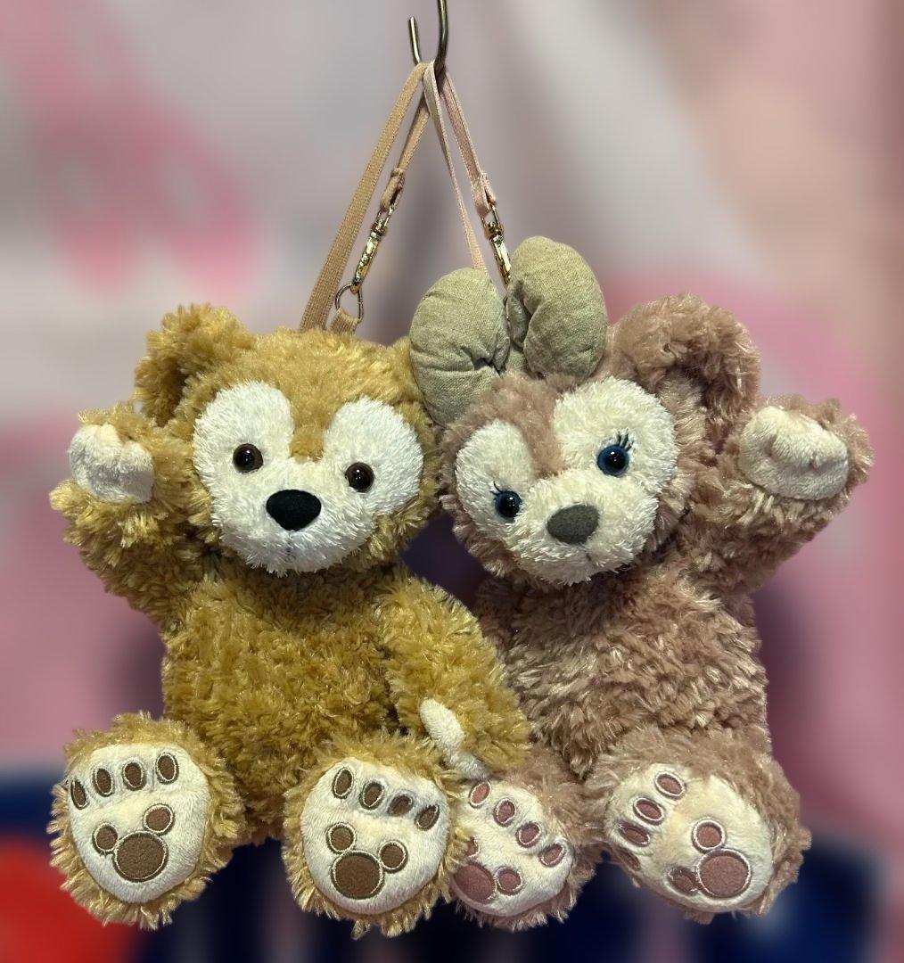 あづさ ダッフィー＆シェリーメイ ポーチサイズ ぬいぐるみ ポーズ 自立