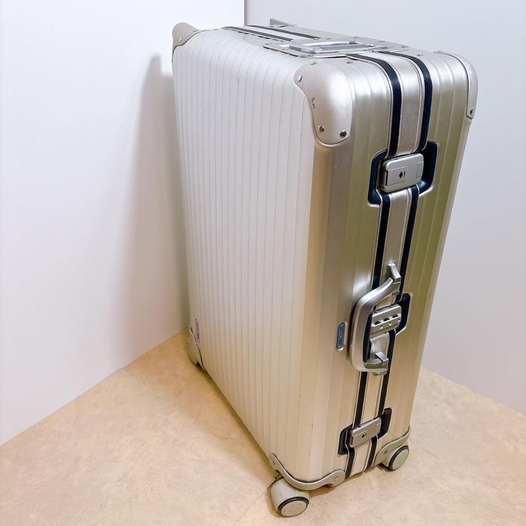 激レア　リモワ シルバーインテグラル プルタブ 2+4輪 TSAロックベルト付
