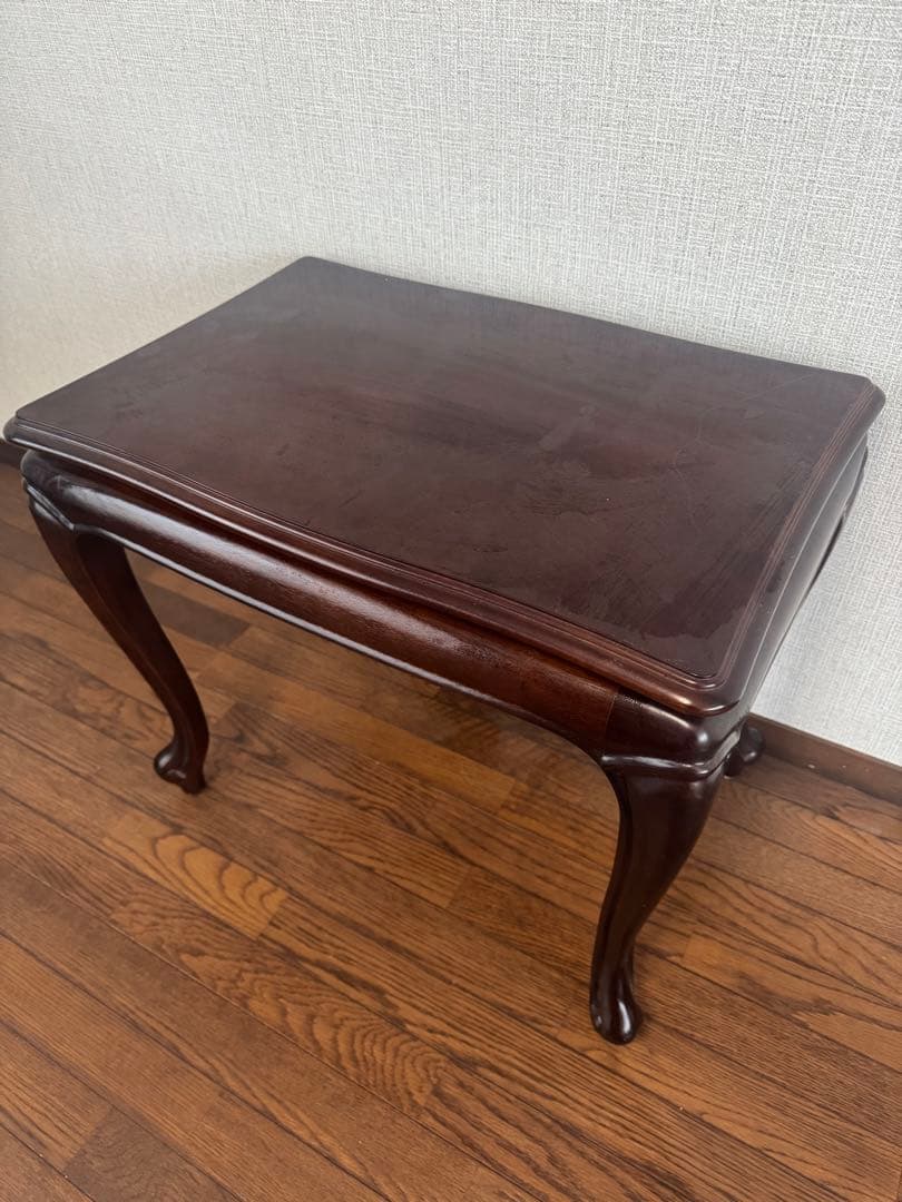 【お値下げ】MARUNI マルニ サイドテーブル 花台　天然木 マキシマム 猫足