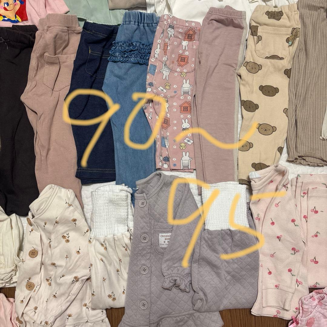 【大量まとめ売り】80-100cm 春夏秋女の子服　ベビー　キッズ 86点