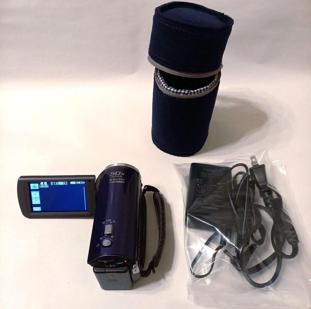 Panasonic　HC-V300M　ネイビー　ビデオカメラ　パナソニック