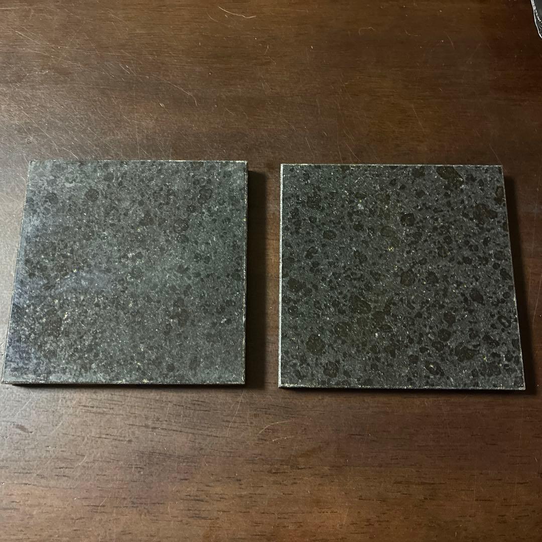 石工房　森のふくろう　2体セット　 石台座付き