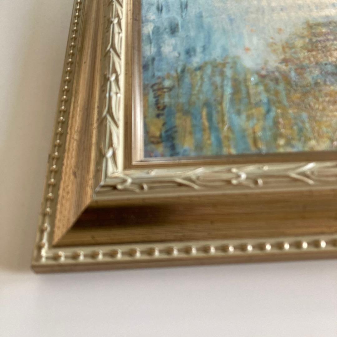 クロード・モネ「秋のアルジャントゥイユ」複製画　額入り世界名画　印象派　風景画