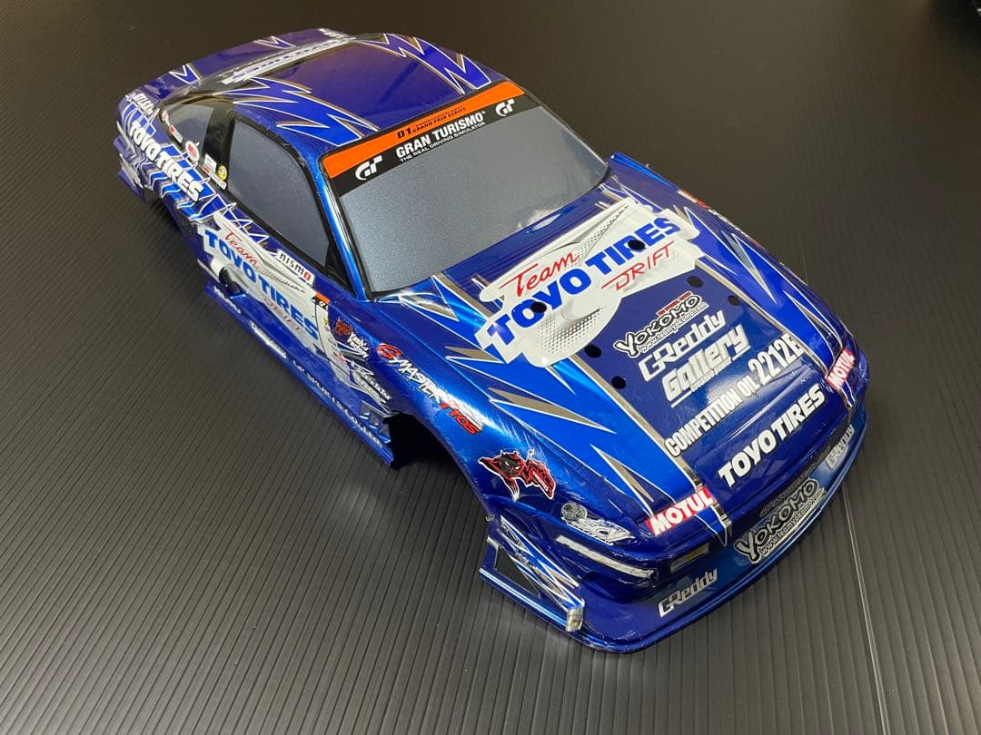 ヨコモ 日産 180SX D1 TOYO TIRES ラジコン ボディ 1/10