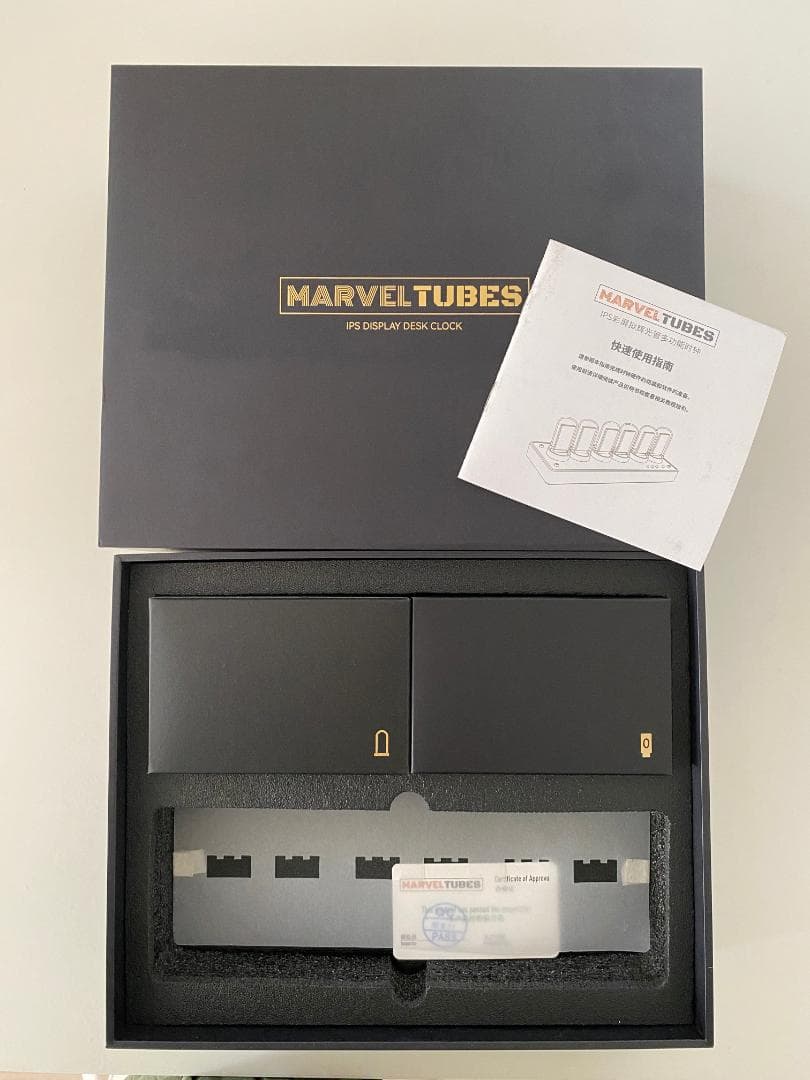 ア*ン様 ニキシー管風 置き時計 MARVEL TUBES 中古