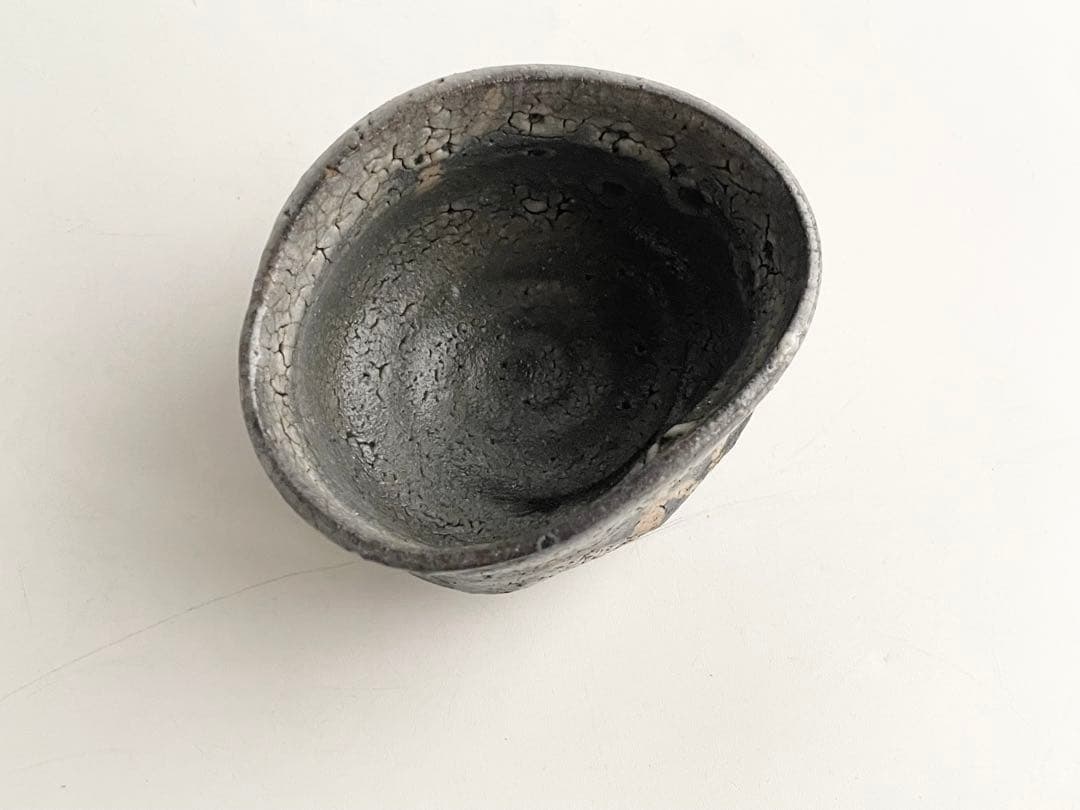陶芸家　作家物　作者不明　鼠志野　盃　ぐい呑　酒器　酒盃　箱なし　美濃　志野