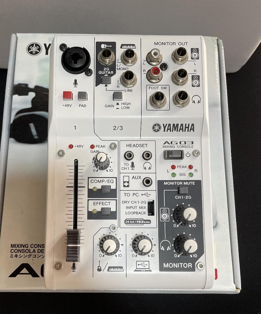 YAMAHA AG03 ミキシングコンソール オーディオインターフェース