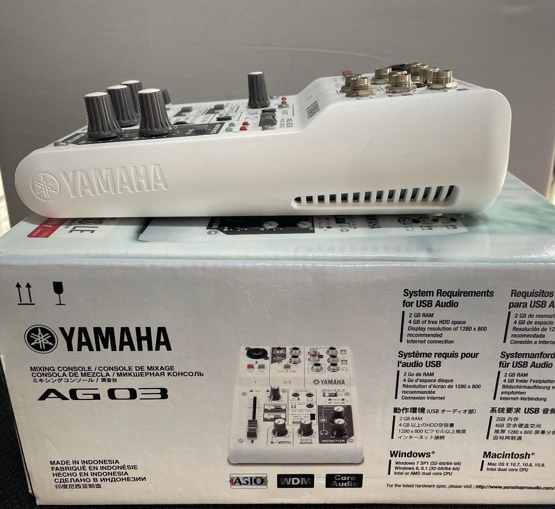 YAMAHA AG03 ミキシングコンソール オーディオインターフェース