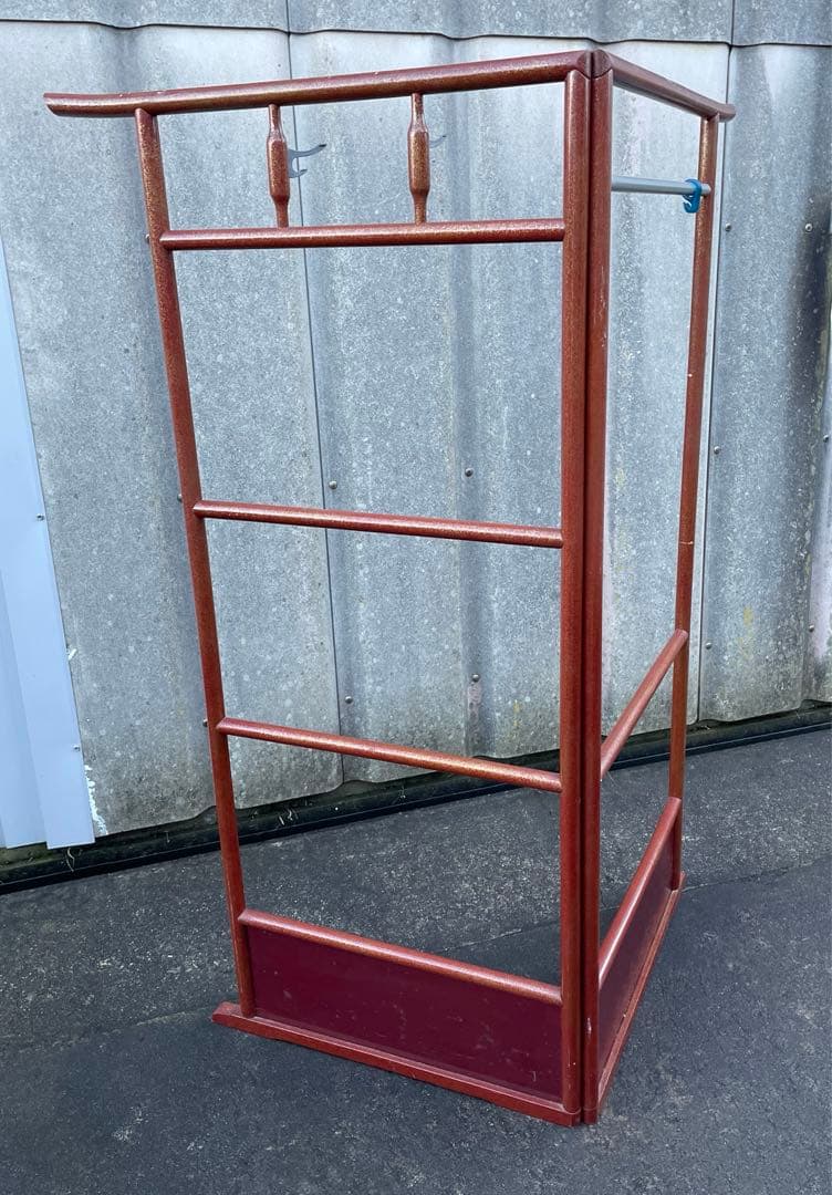 稀少/古道具/当時物/無垢材/木製/衣紋掛け/衣桁/着物掛け/28