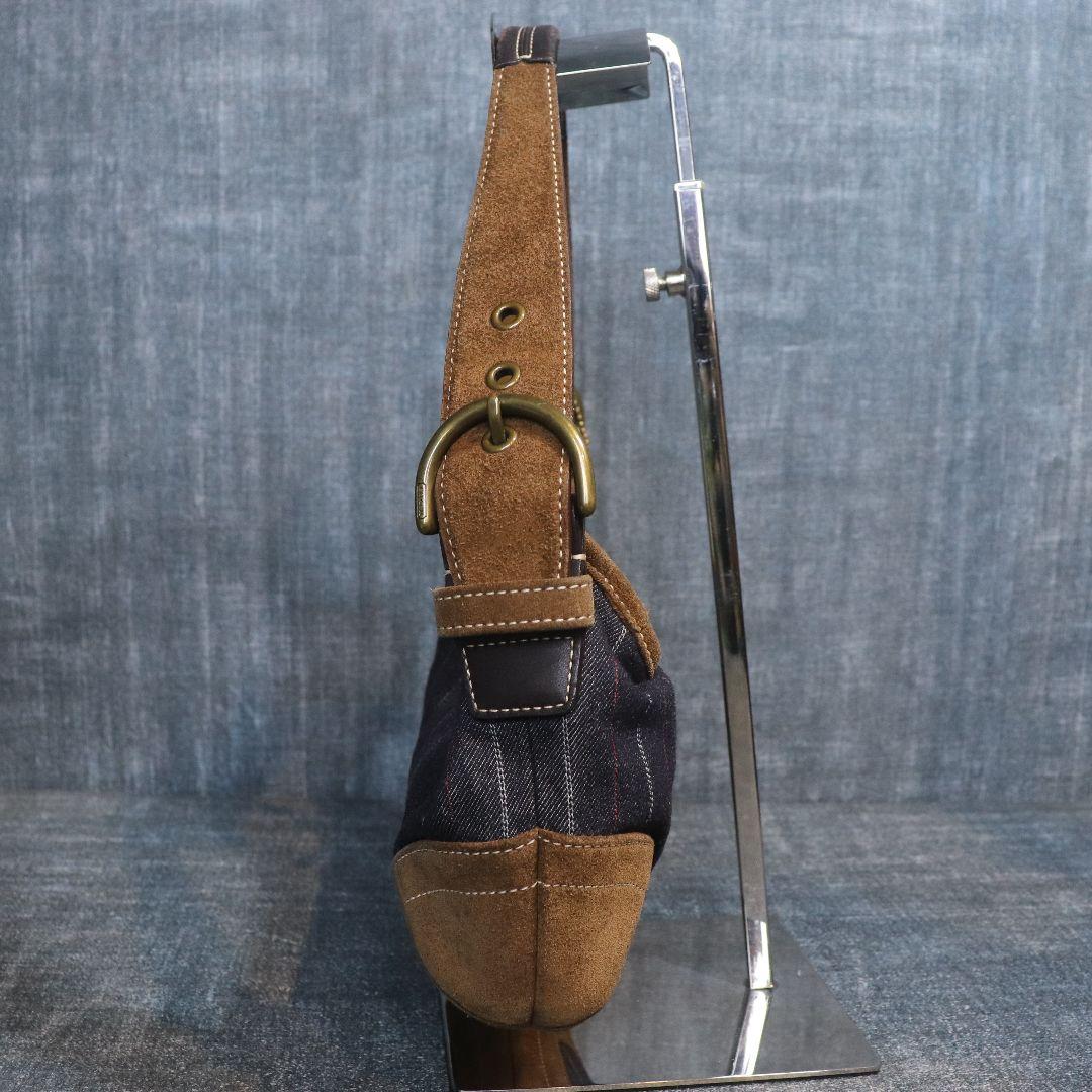 バッグ COACH Hobo Denim ShoulderBAG Suede