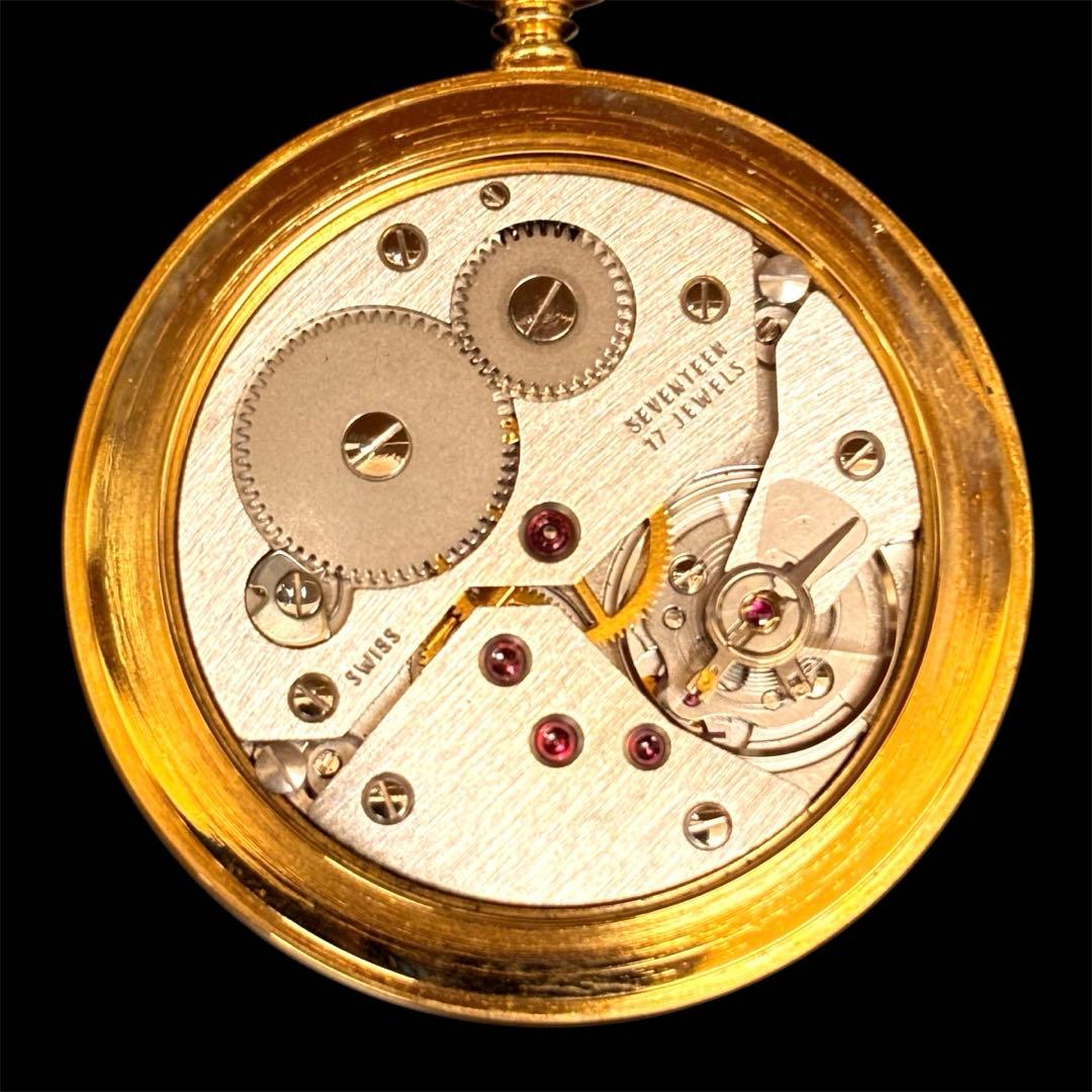 TISSOT ティソ 金メッキ×ステンレス ゴールド 手巻き 懐中時計 スイス製