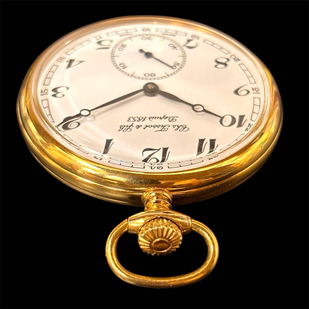 TISSOT ティソ 金メッキ×ステンレス ゴールド 手巻き 懐中時計 スイス製