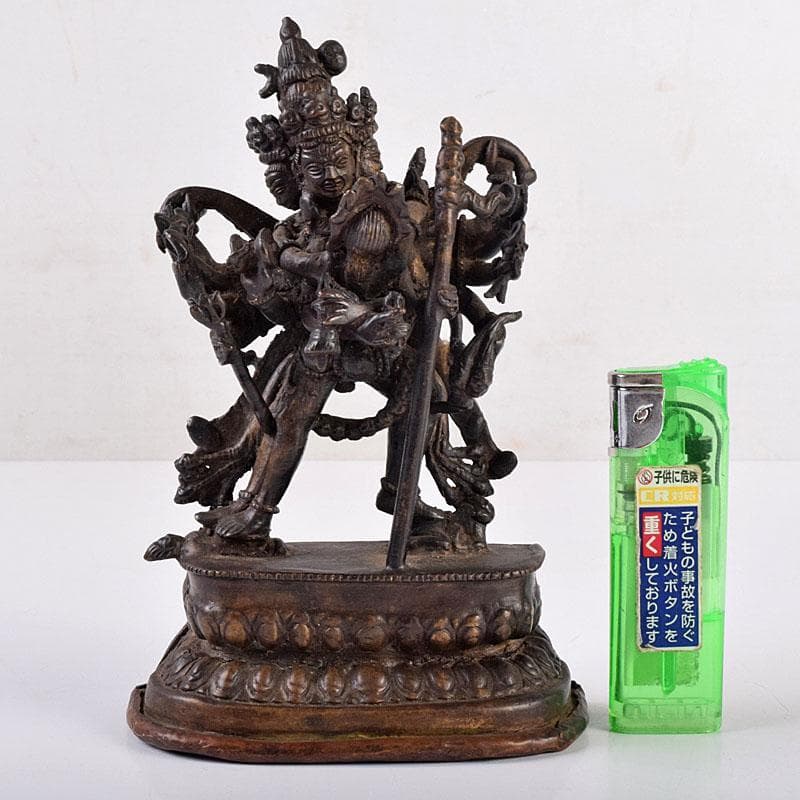 中国　古銅　チベット仏　歓喜仏　仏像　V　R8919