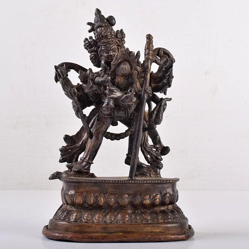 中国　古銅　チベット仏　歓喜仏　仏像　V　R8919