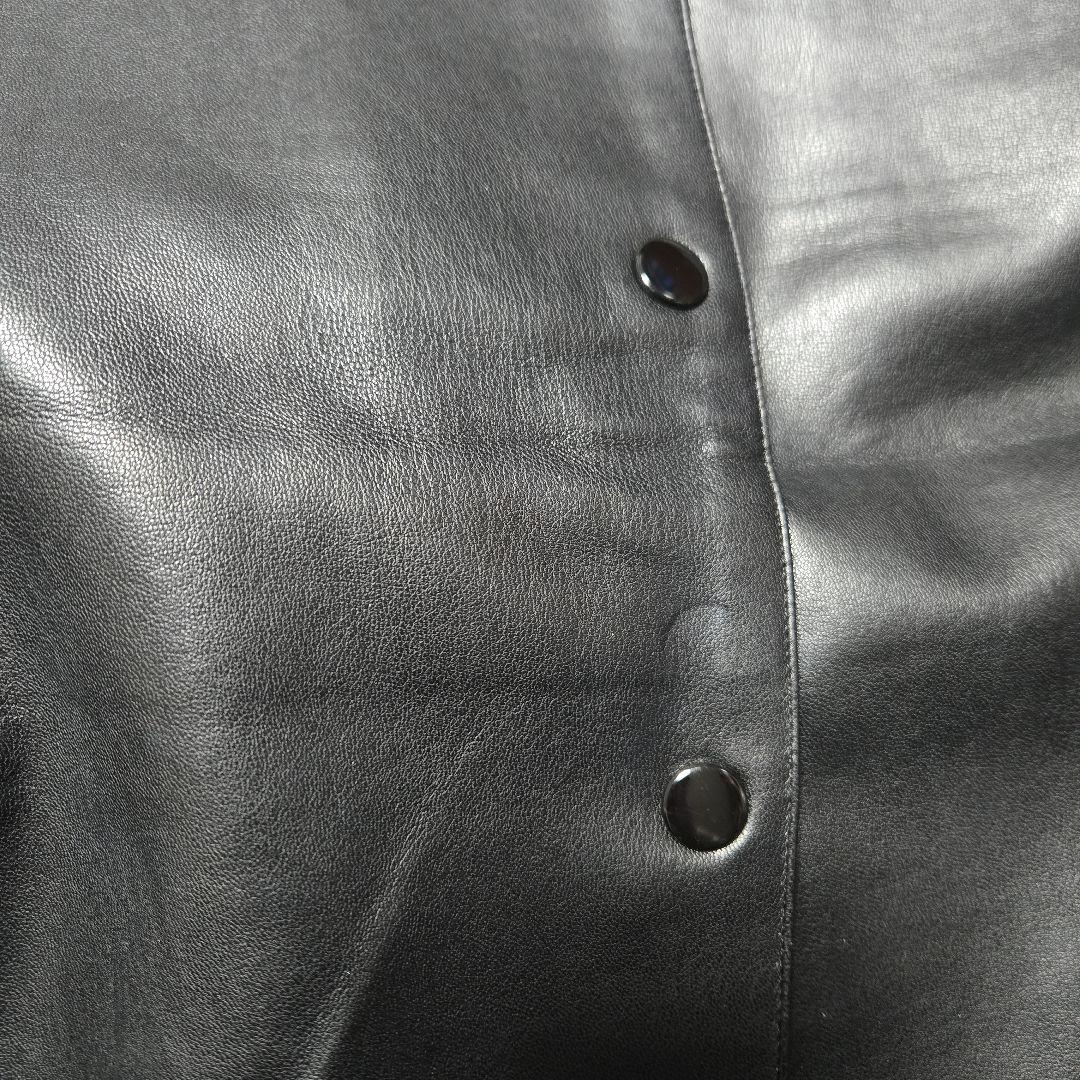 STUSSY　PU革ジャン　レザージャケット　希少　即完売モデル