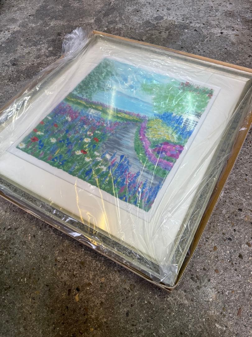 最終値下げ未使用 イーダ・ヴァリッキオ 絵画 【湖上のヨット】 シルクスクリーン