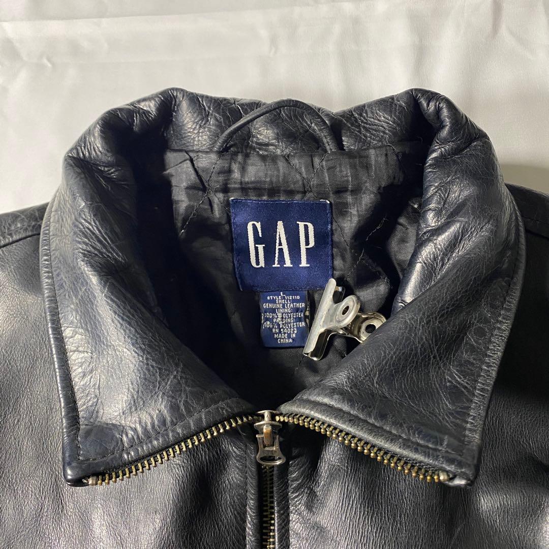 ジャケット・アウター 00s Gap Leather Jacket Black Y2K