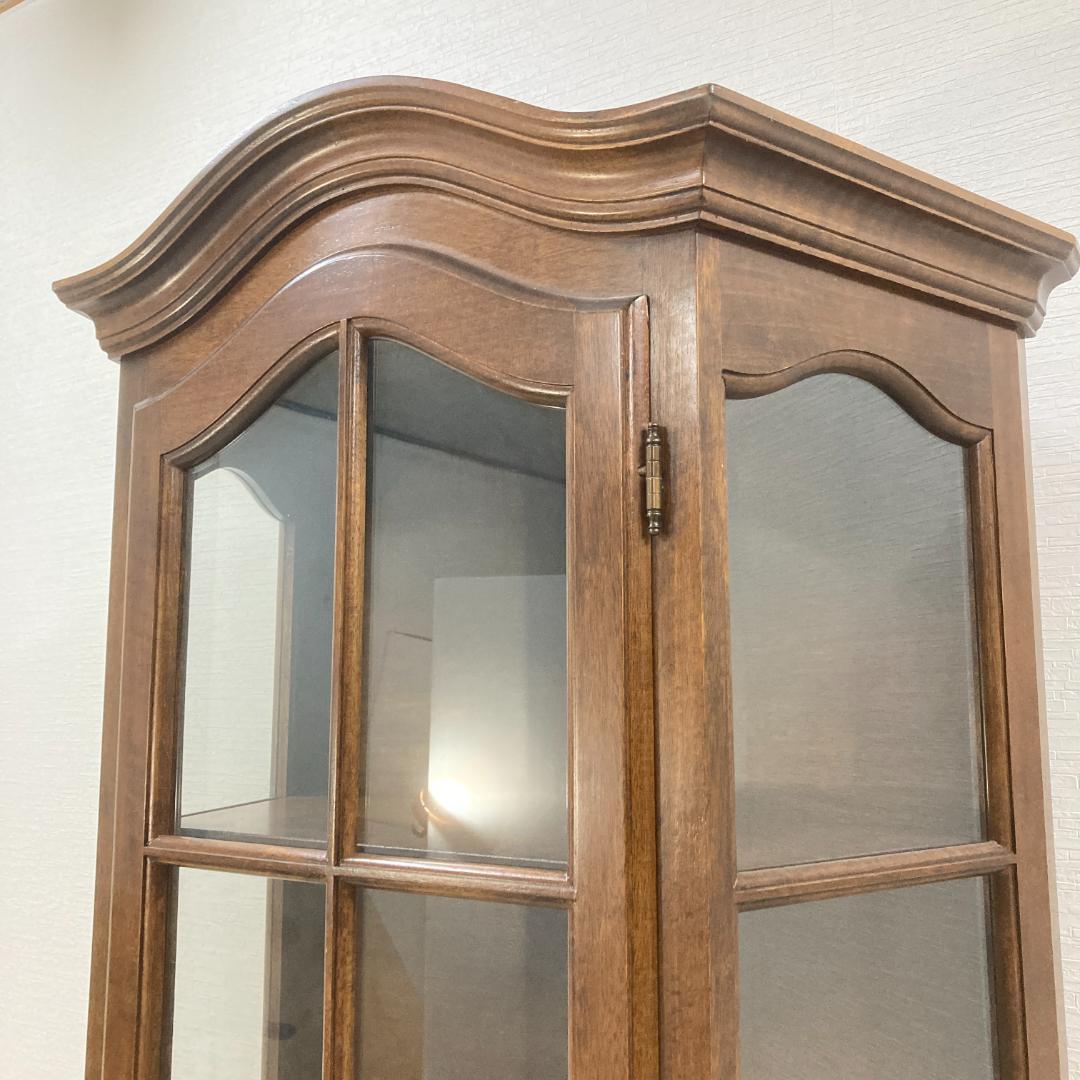 アンティーク キュリオケース 飾り棚 ショーケース キャビネット