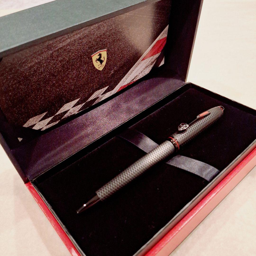 クロス　タウンゼント　フェラーリ　ハニカムパターンブラック　ボールペン