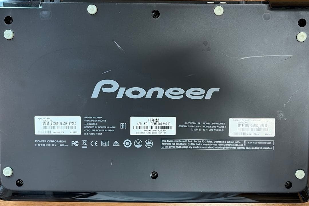 Pioneer DDJ-WEGO3 通電確認のみ 本体のみ