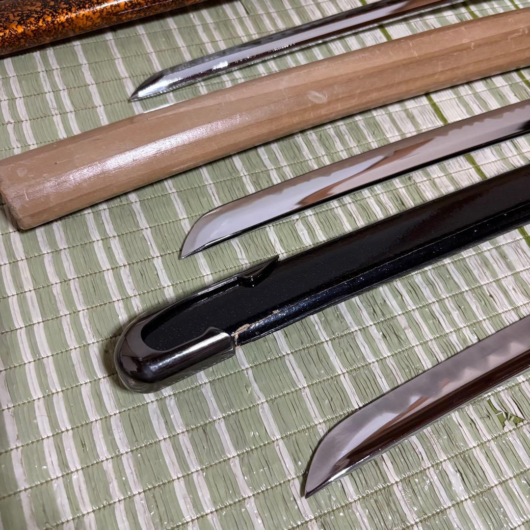 模造刀　模擬刀　武士　侍　伝統工芸　剣　ソード　太刀　小太刀　鞘　鍔　5本セット