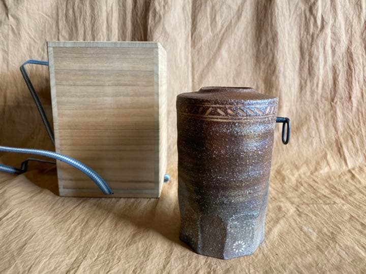 信楽焼　神山直彦作　掛花