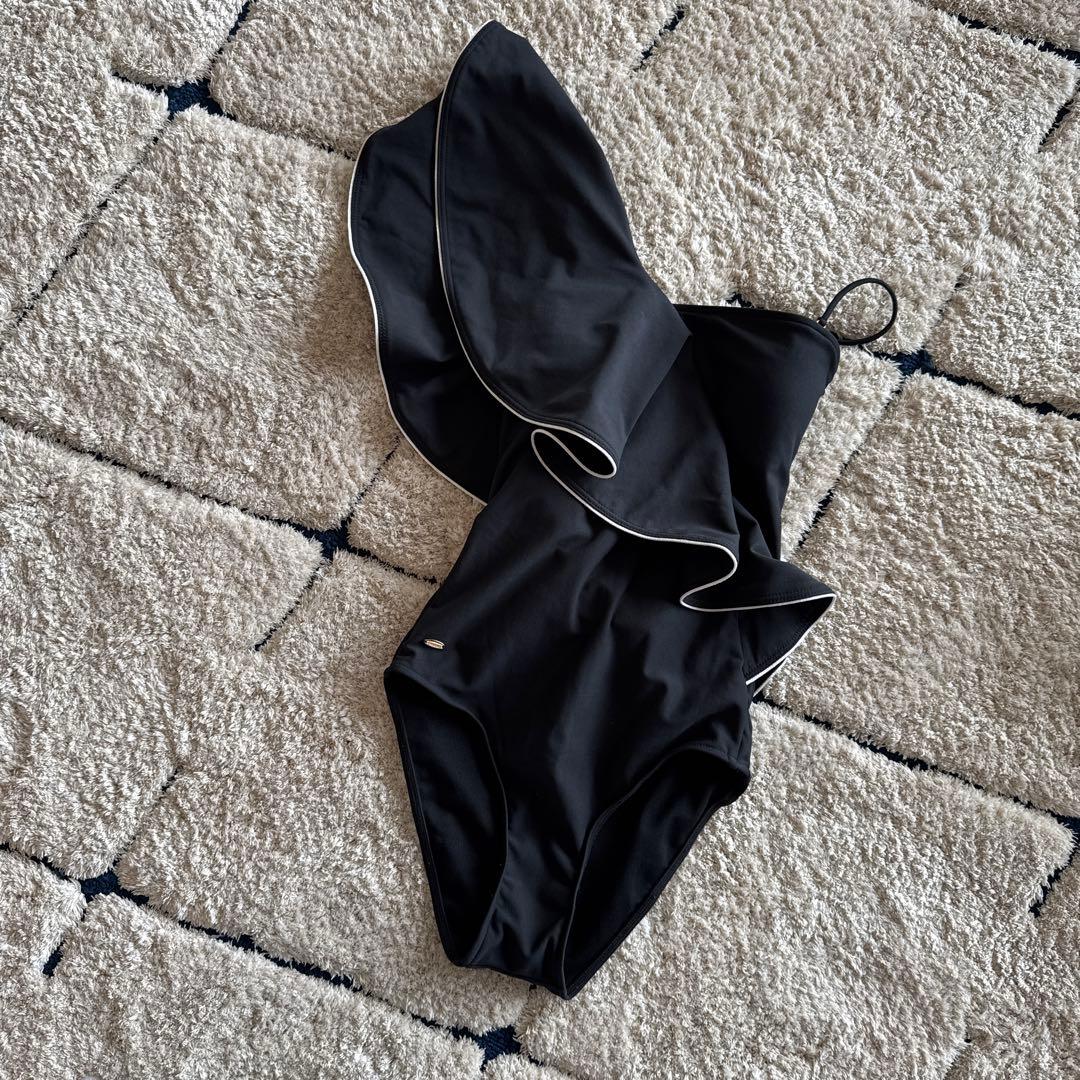 ワンショルダーフリルスイムスイムウエア