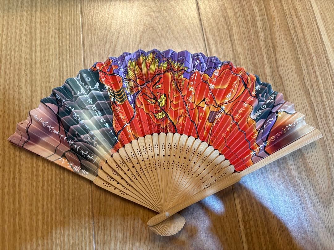 【超希少品】刃牙　侠客立ち　扇子　花山薫