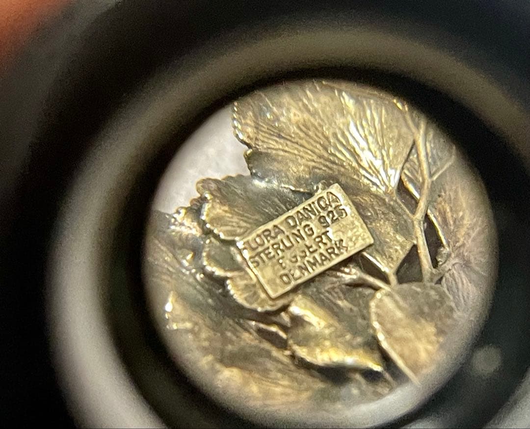 FLORA DANICA EGGERT フローラダニカヴィンテージリーフブローチ