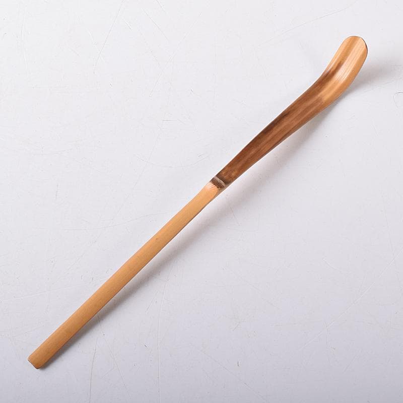 茶道具　裏千家十四代淡々斎　自作茶杓　銘和楽　仕覆付　共筒共箱　M　R8738