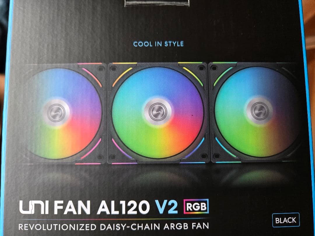 UNI FAN AL120 V2 RGB ブラック 6個