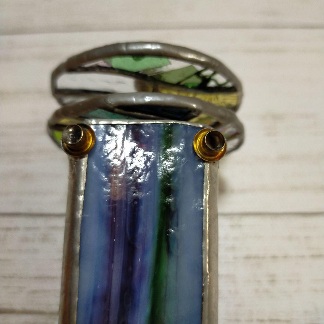 ステンドグラス万華鏡　ホイールスコープ　アンティーク　カレイドスコープ