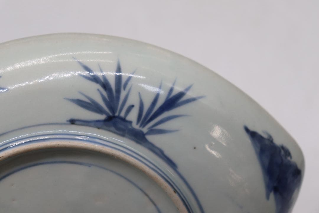 江戸　伊万里色絵　あわび型盛皿　大明年製銘　アンティーク　送料込み251010