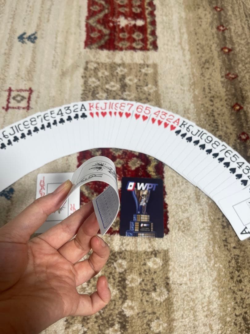 Ｔ＆M　ポーカー用プラスチックトランプ 防水（赤・青50セット)