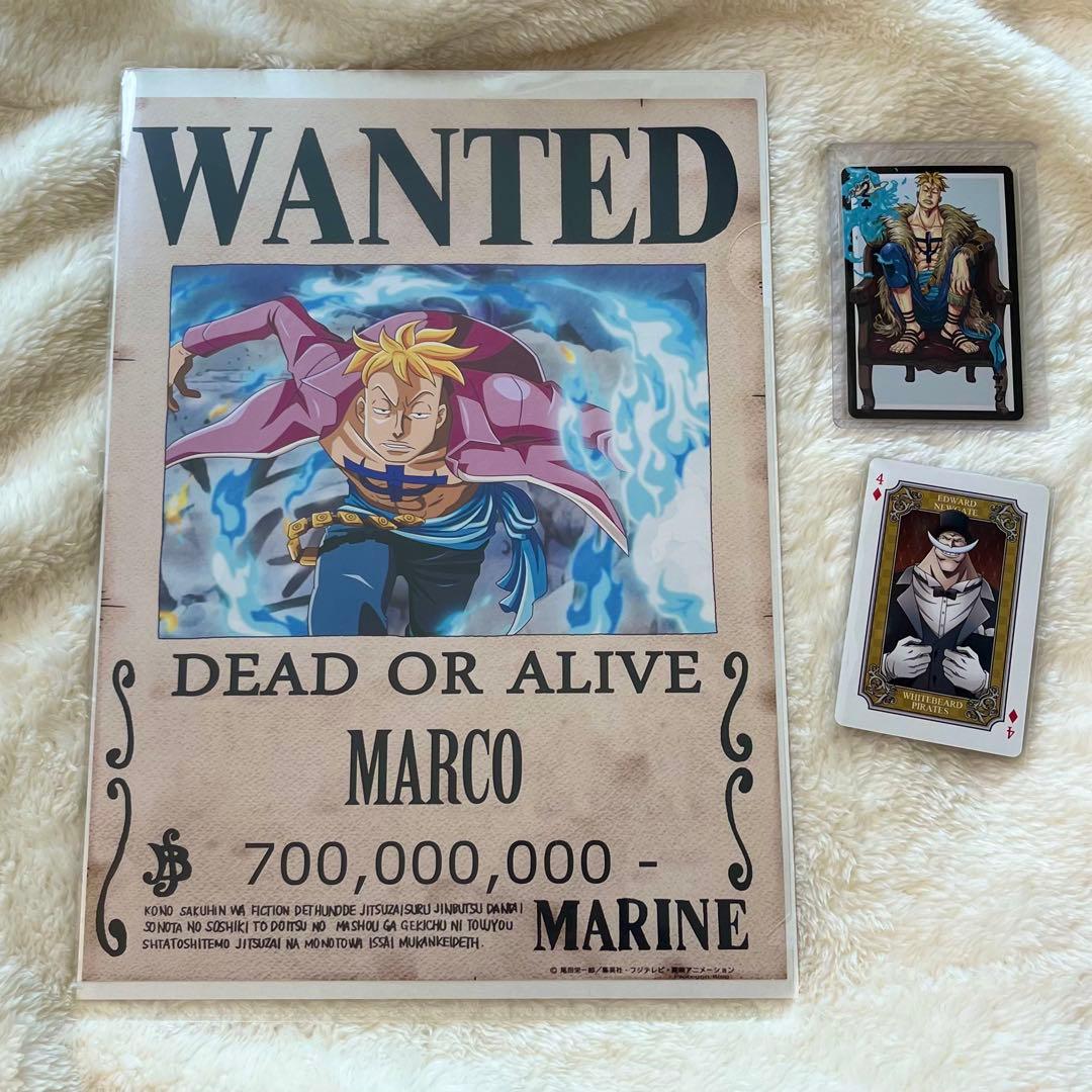 ONE PIECE マルコ　アクスタ、キーホルダー、トランプ、フィギュア　など