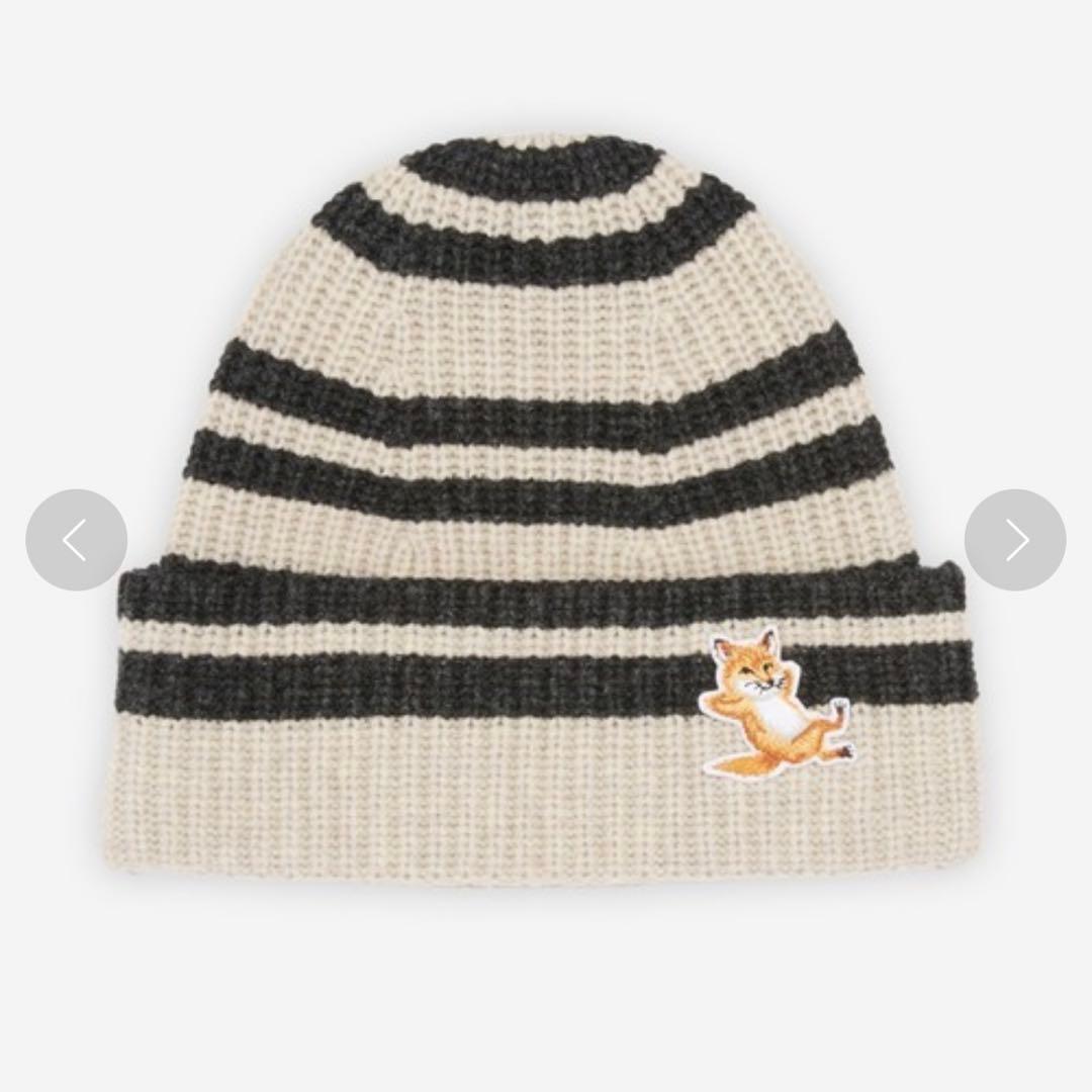 帽子 Maison Kitsune Chillax Fox Patch Beanie