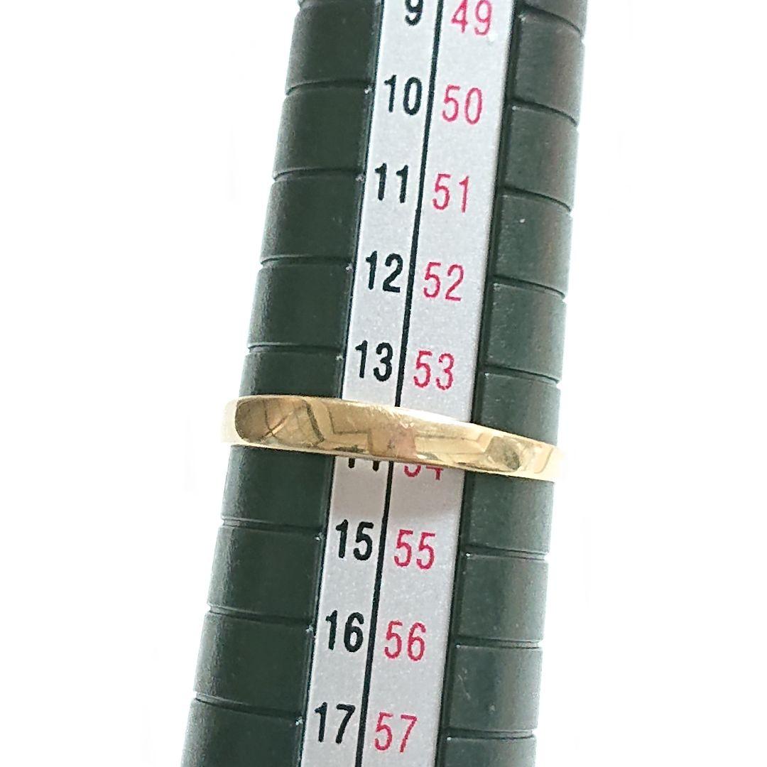 k18 シンプル イエローゴールド 地金 リング 指輪 14号 18金