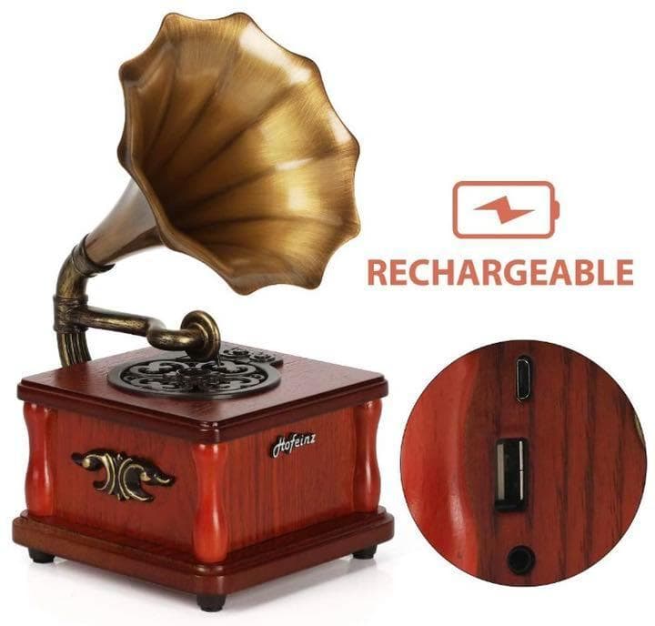 レトロでアンティークな高級感溢れるデザイン♪❤想像を超えた超高音質★蓄音機